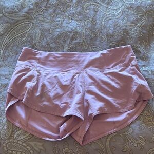 Lululemon 2.5" Light Pink Athletic Shorts size 4